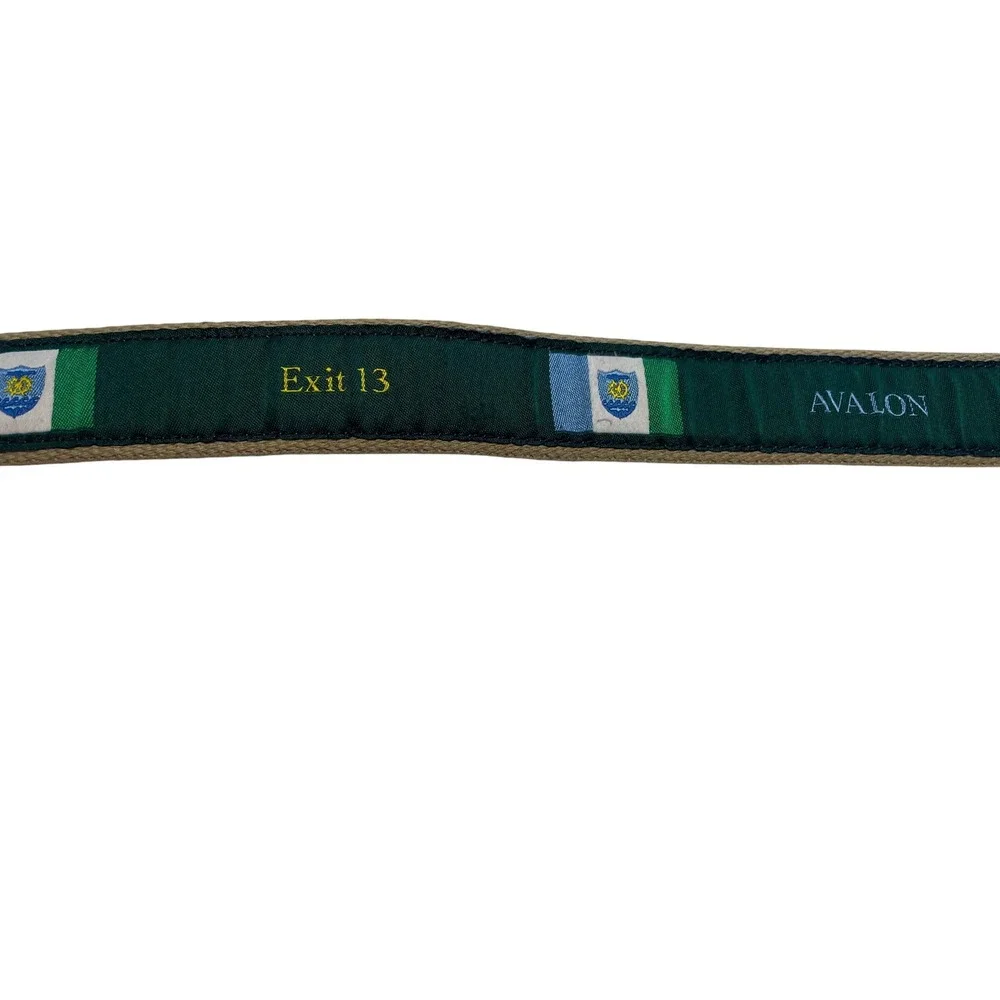 The Belted Cow Avalon New Jersey Exit 13 Crest Ribbon Belt Unisex Youth Size L